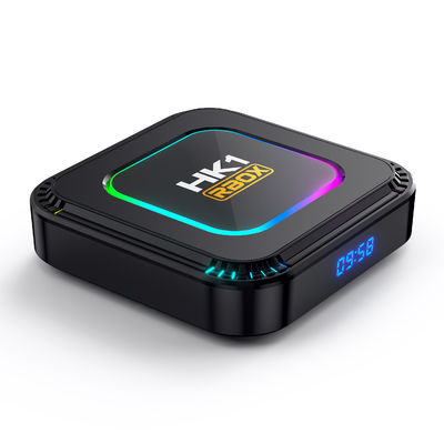 8K WiFi DIY IPTV Box Android 13.0 TV Box พร้อมไฟ LED สีสัน
