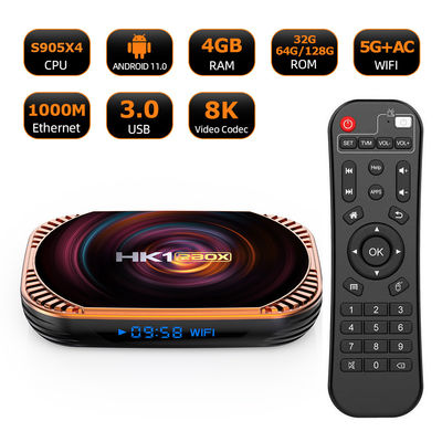 Smart Dreamlink IPTV Box HK1RBOX-X4 8K 4GB 2.4G/5G Wifi ปรับแต่ง