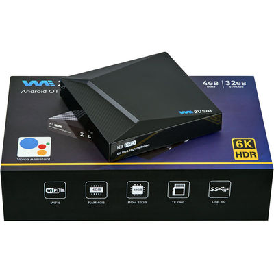 ODM K3 Pro แอนดรอยด์ IPTV Box เครือข่าย OTT Streaming Box ตลอดชีวิต